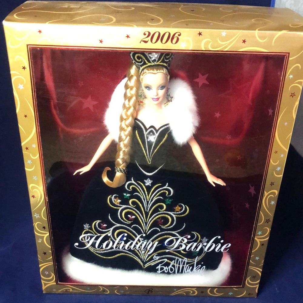 2006 Mattel Holiday Barbie Collector Doll by Bob Mackie #J0949 Sealed Box  NRFB